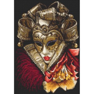 W 10403 Cross stitch pattern PDF - Carnival mask