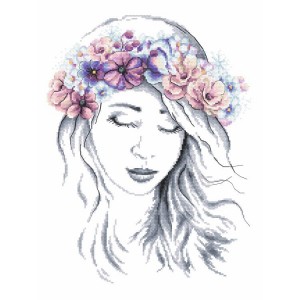 GC 10247 Cross stitch pattern on paper - Winter lady