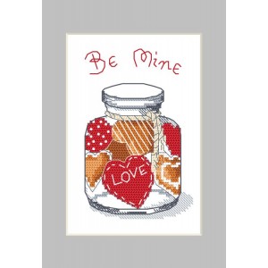 W 10262-02 ONLINE pattern pdf - Postcard - Jar with gingerbread