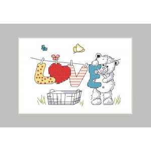 GU 10261-02 Cross stitch pattern - Postcard - Teddy bear washing