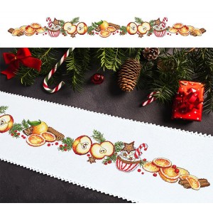 W 10197 ONLINE pattern pdf - Long Christmas table runner