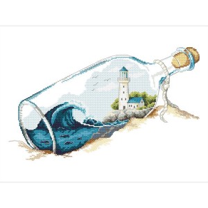 GC 10263 Cross stitch pattern - Memories in a bottle