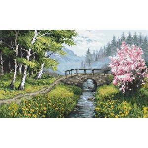 K 10267 Tapestry canvas - Spring landscape