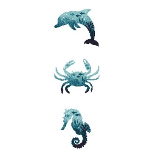 ZN 10276 Cross stitch tapestry kit - Sea animals