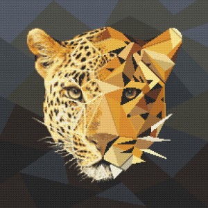 GC 10621 Cross stitch pattern - Mosaic panther