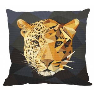 GU 10621-01 Cross stitch pattern - Pillow - Mosaic panther