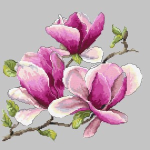 GC 10271 Cross stitch pattern on paper - Fragrant magnolia