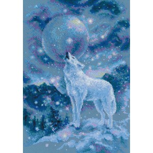 RIO 1875 Cross stitch kit with yarn - Ice-cold wind