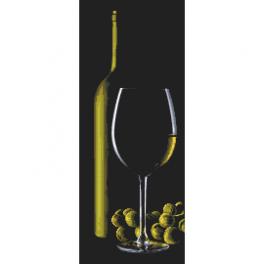 GC 10318 Wzór graficzny - Kieliszek z białym winem