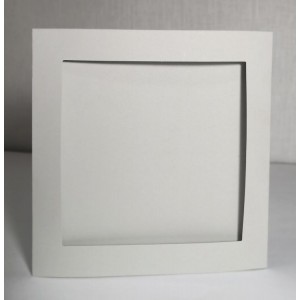 900-13 Big card with a square passe-partout light grey