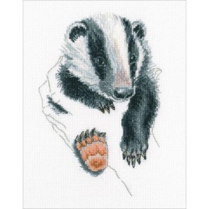 ZTM 820 Cross stitch kit - In palms - badger