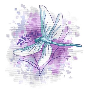 GC 10463 Cross stitch pattern on paper - Dragonfly