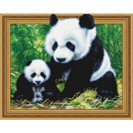 5PD4050050 Zestaw do diamond painting - Panda z młodym